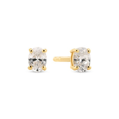 Sif Jakobs Gold Plated Ovale Earrings SJ-E2744-CZ-YG