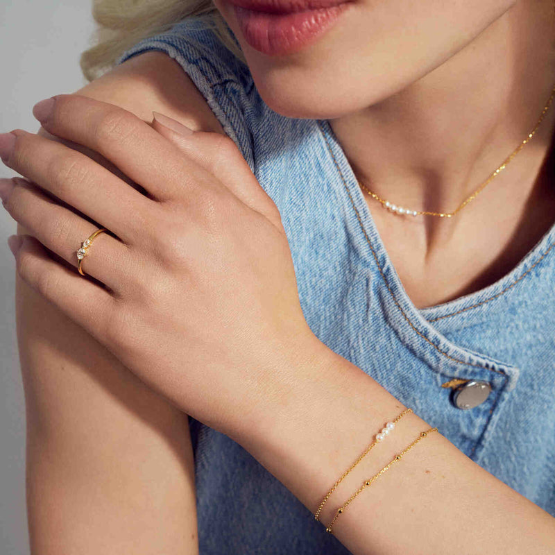 Sif Jakobs Gold Plated Sfere Bracelet SJ-B2748-YG-zoom-