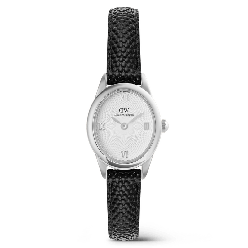 Daniel Wellington Ophelia Mini Black Lizard Silber Damen Uhr DW00100887-zoom-