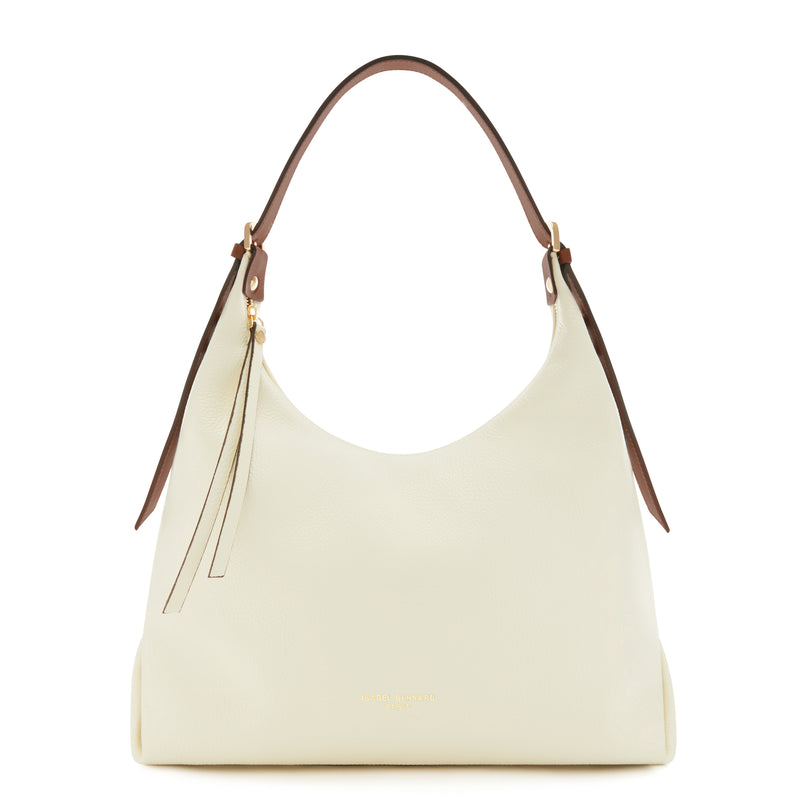 Isabel Bernard Honoré Muriel Creme Kalbsleder Umhängetasche IB25075-070-zoom-