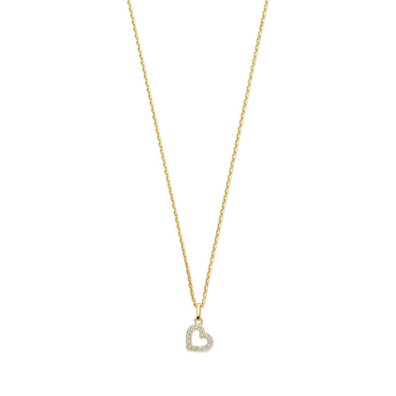 Beloro Jewels Monte Napoleone Valentina 9 karat necklace with zirconia BO340046-zoom-