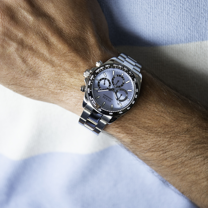 Guess Arthur Light Blue Chronograph Men's Watch GW1058G1-zoom-