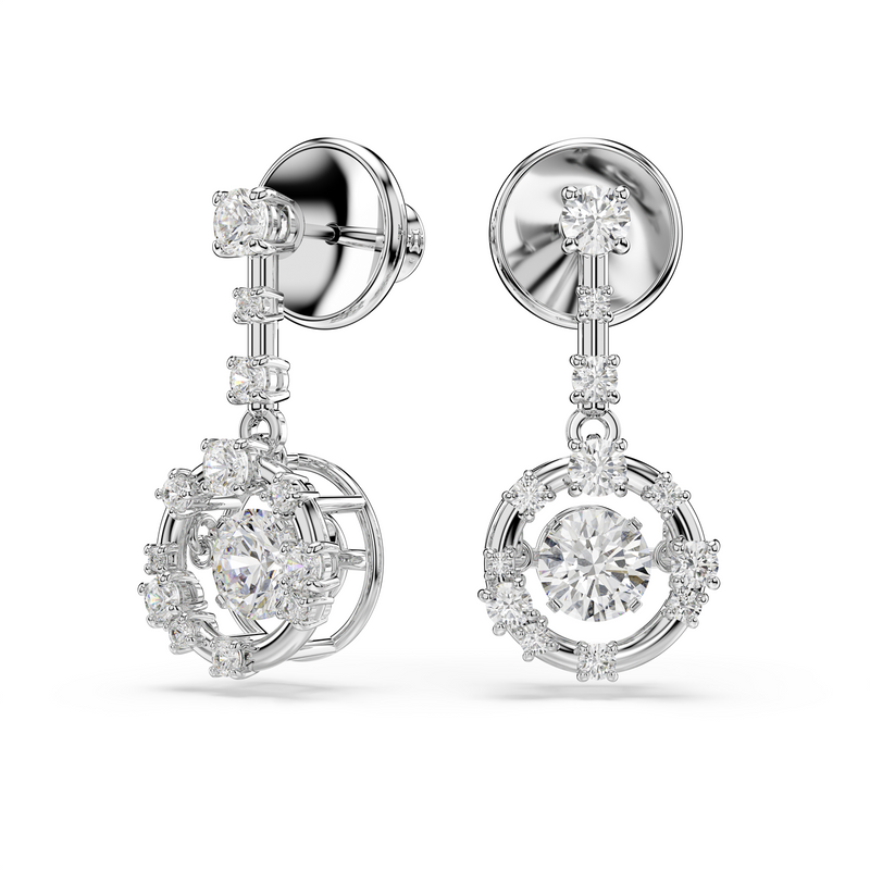 Swarovski Constella Silver Earrings 5738194-zoom-