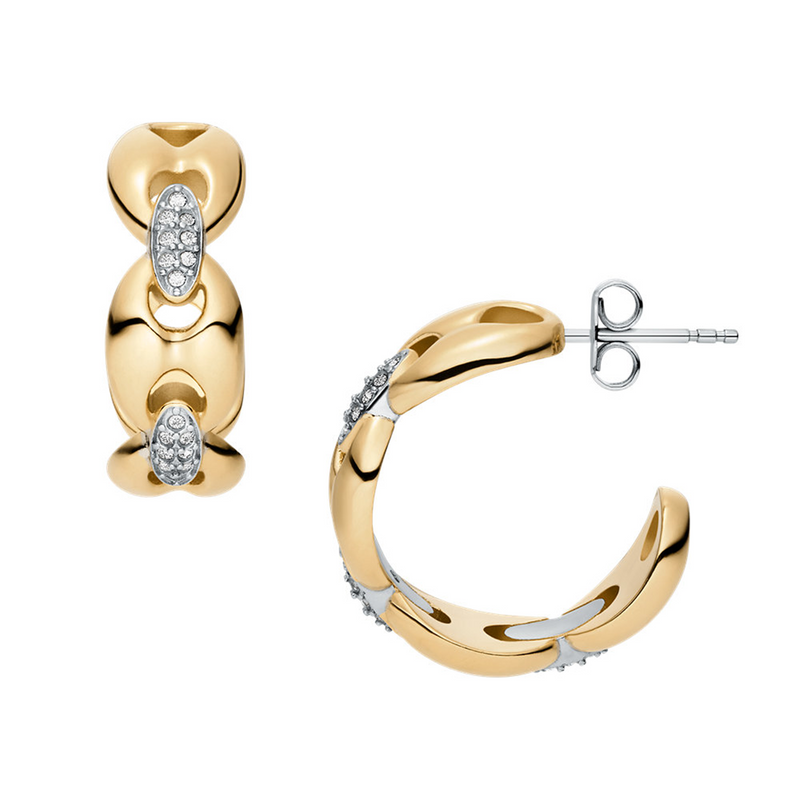 Fossil Heritage Stainless Steel Earrings JF04930998-zoom-