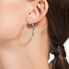 Swarovski Silver Hoop Earrings 5389432