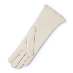 Isabel Bernard Honoré Sylvie cream goatskin leather gloves IB67004-372-7