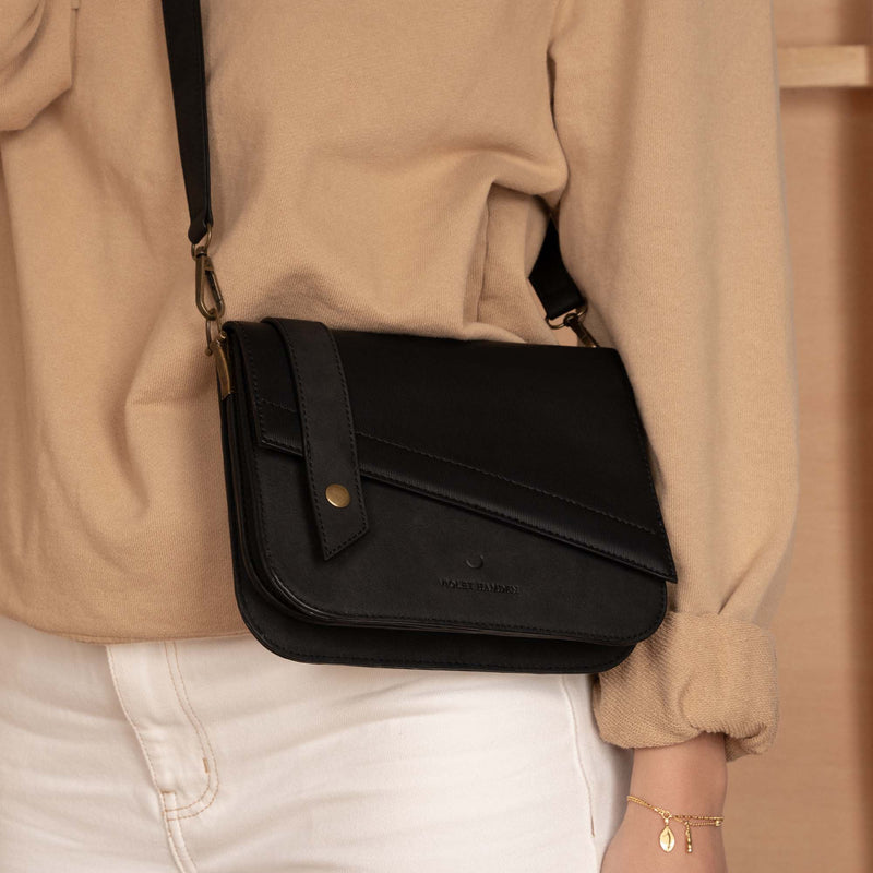 Violet Hamden Essential Bag Schwarze Umhängetasche VH22017-zoom-