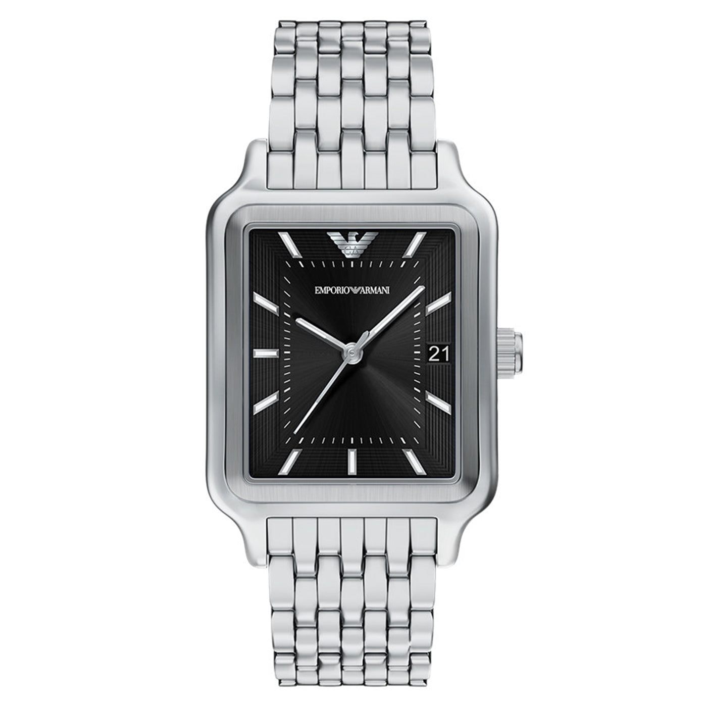 Emporio Armani Rectangular Black Dial Watch AR11755