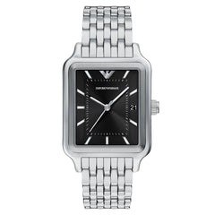 Emporio Armani Rectangular Black Dial Watch AR11755