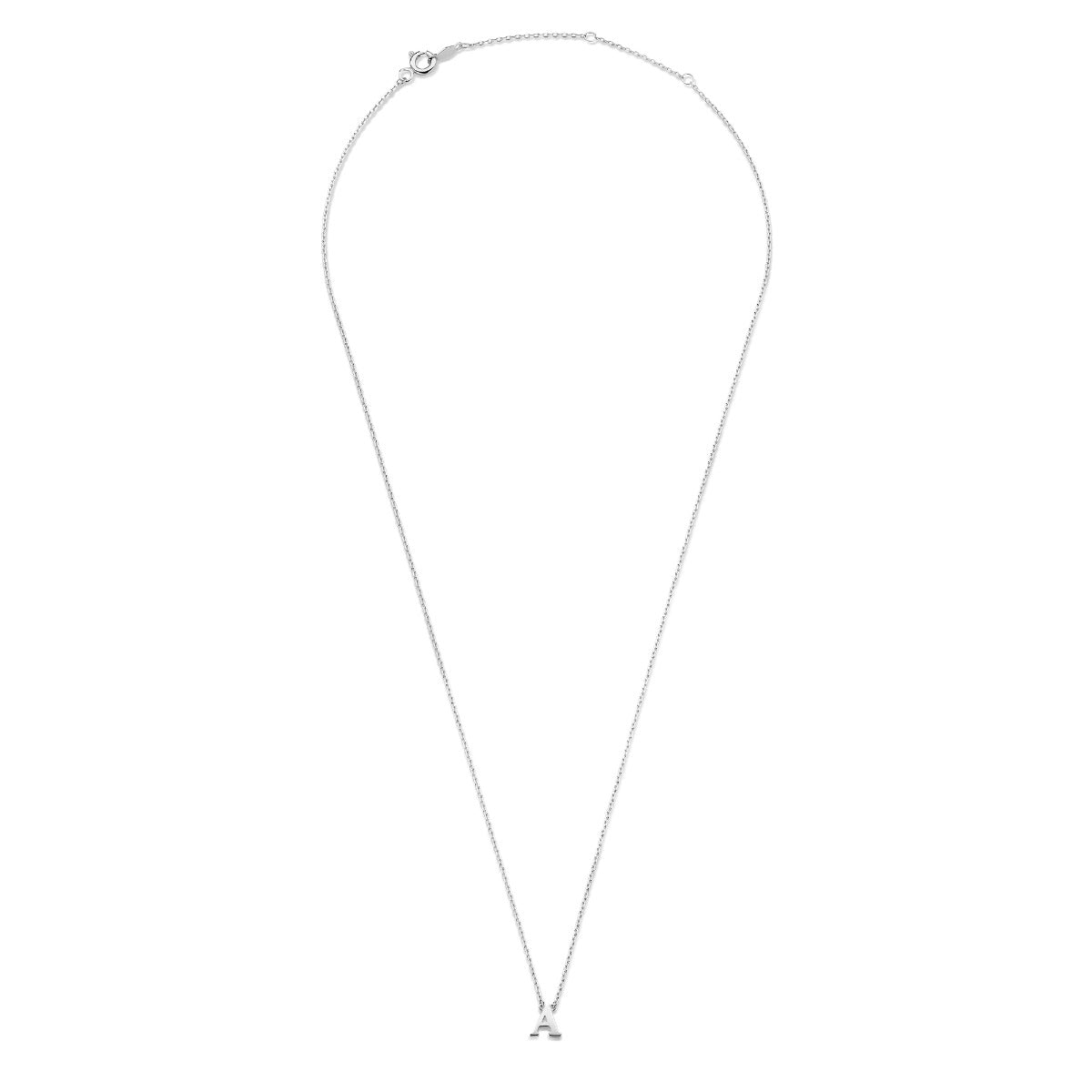 Isabel Bernard Saint Germain Chloé 14 Carat Whitegold Initial Necklace IB340061-A