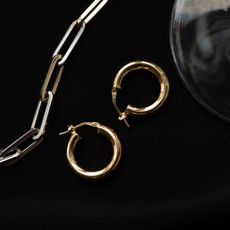 Parte Di Me Bibbiena Poppi damen Creolen 585 Vergoldung PDM36056-zoom-