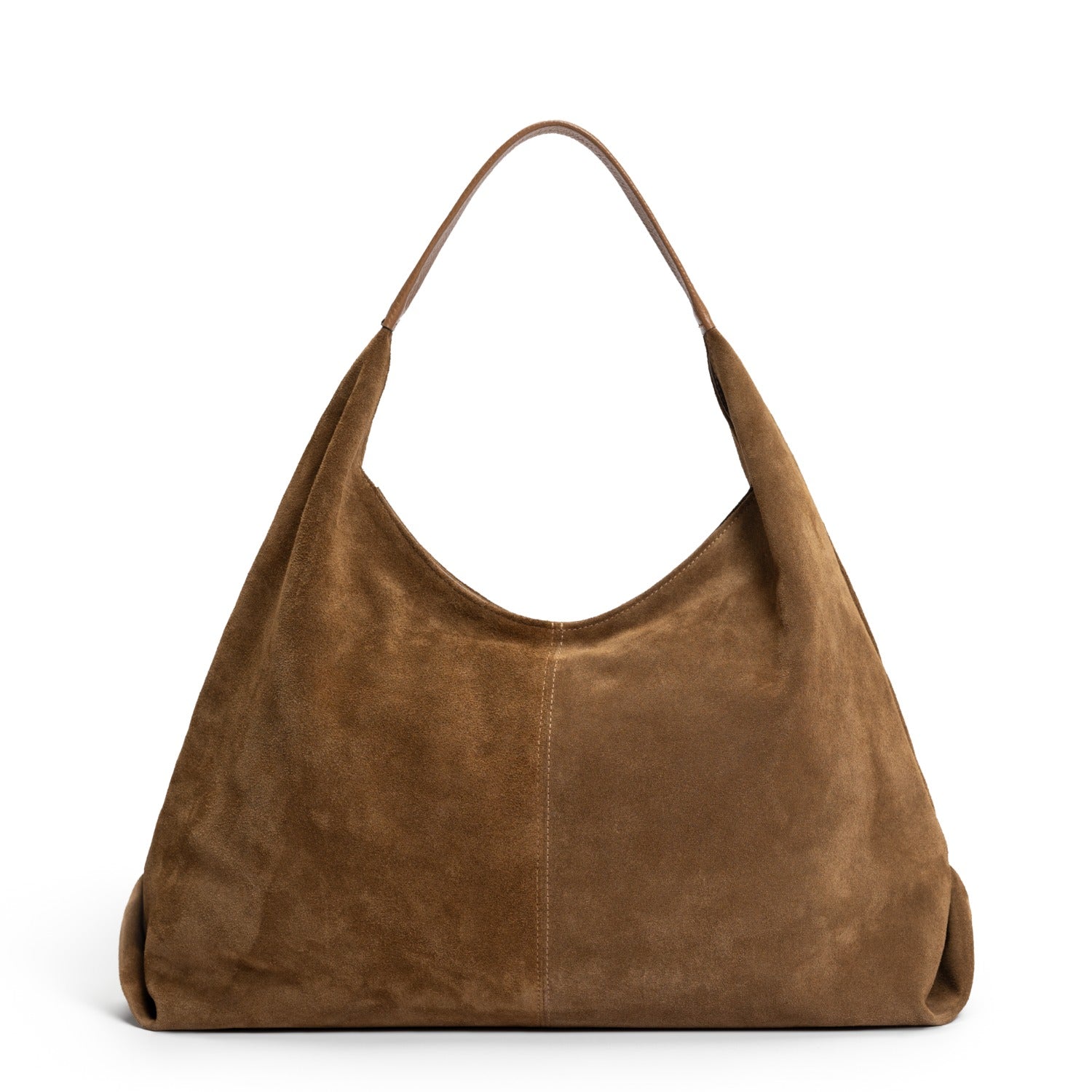 Isabel Bernard Honoré Grace brown suede shoulder bag IB25093-130