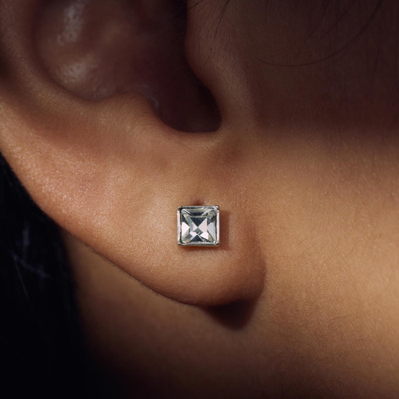 Parte Di Me Cento Luci Perla 925 sterling silver ear studs with preciosa crystal PDM36149-zoom-