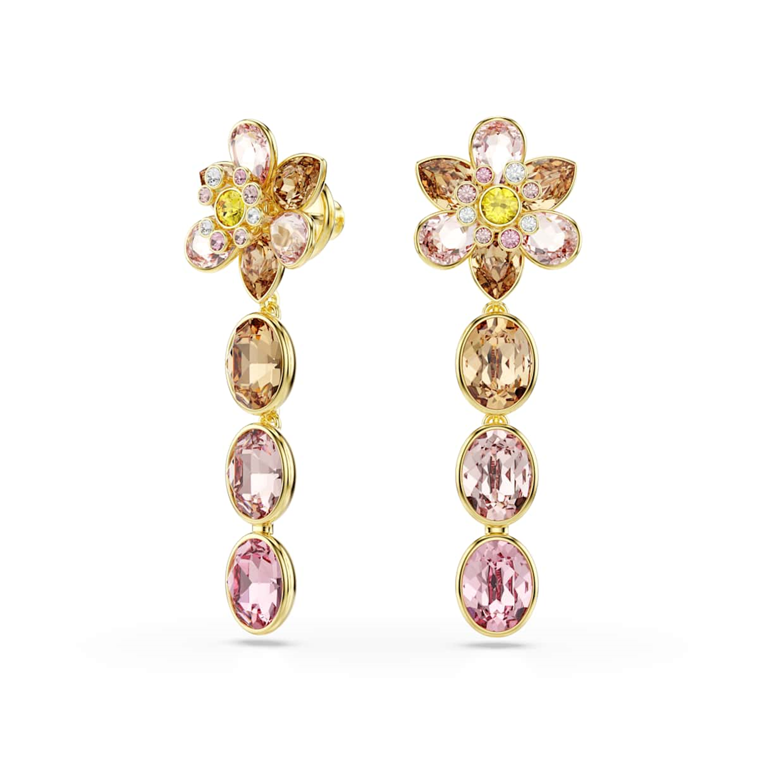 Swarovski Idyllia Gold Coloured Earrings 5732381