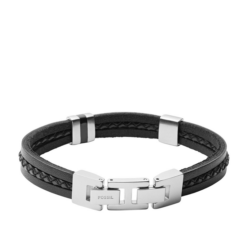 Fossil Townsman Leather Bracelet JF03686040-zoom-