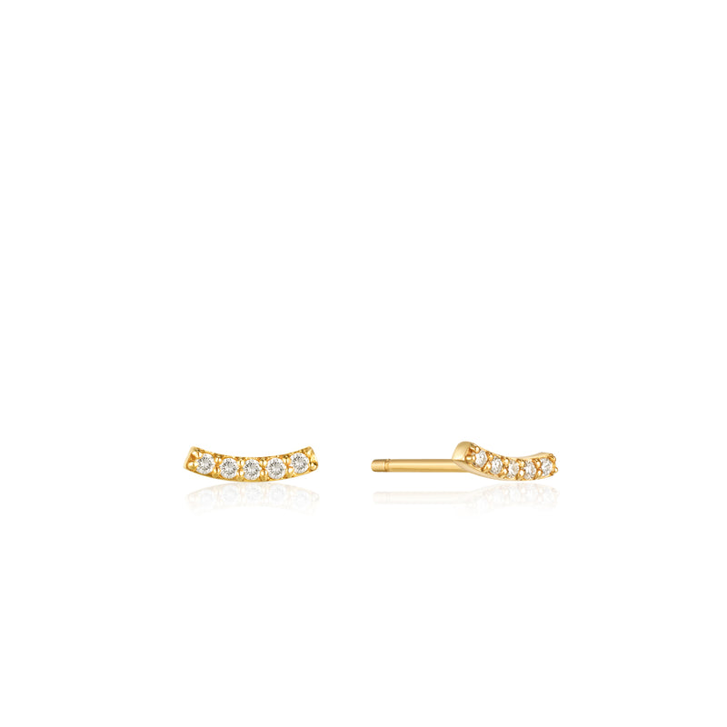Ania Haie Magma Wave 14 Karat Gold Earrings 2002-AH-EAU004-04YG-zoom-