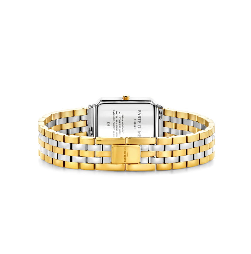 Parte di Me Orologio rectangular ladies watch gold coloured and silver PDM09022-zoom-