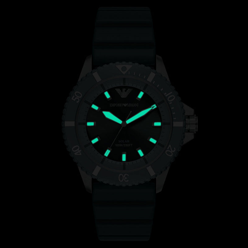 Emporio Armani World Explorer Green Dial Solar Watch AR11786-zoom-