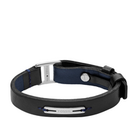 Fossil Machine Leather Men's Bracelet JF04964040