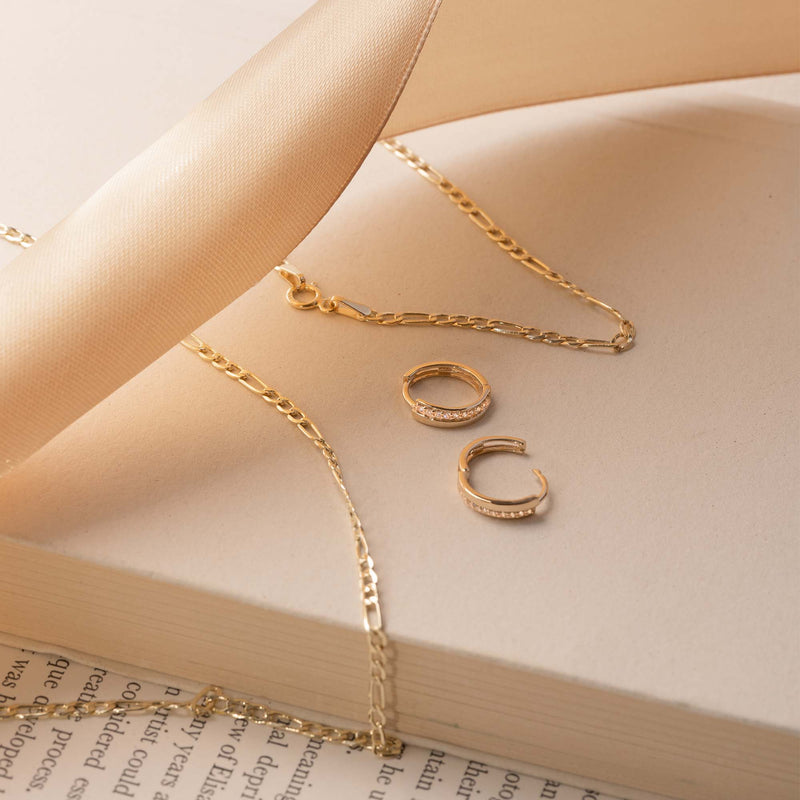 Isabel Bernard Cadeau d'Isabel 14 Karat | Gold Ohrringe Set IB90096-zoom-