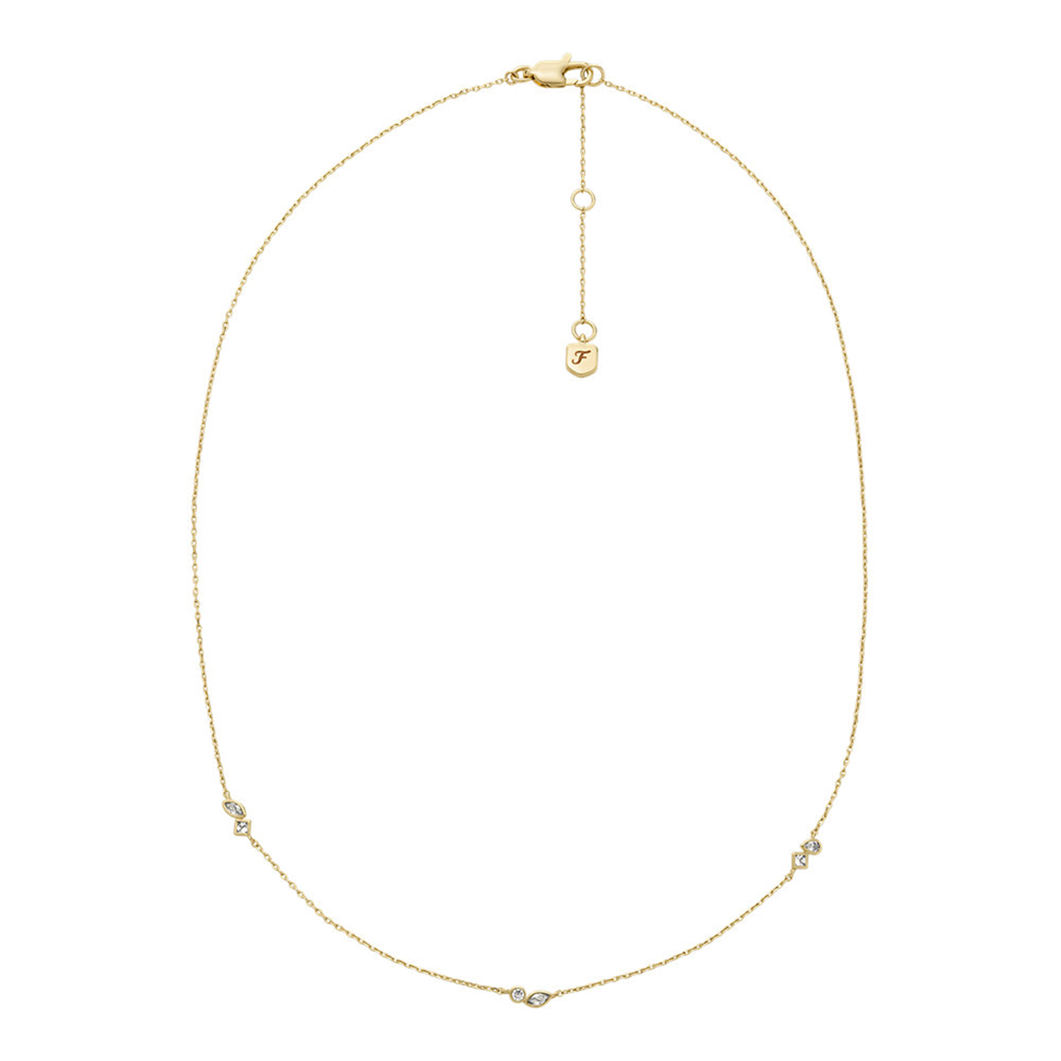 Fossil Ellis Brass Necklace JA7287710