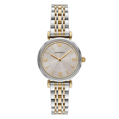 Emporio Armani Silver and Gold Women's Watch AR11702