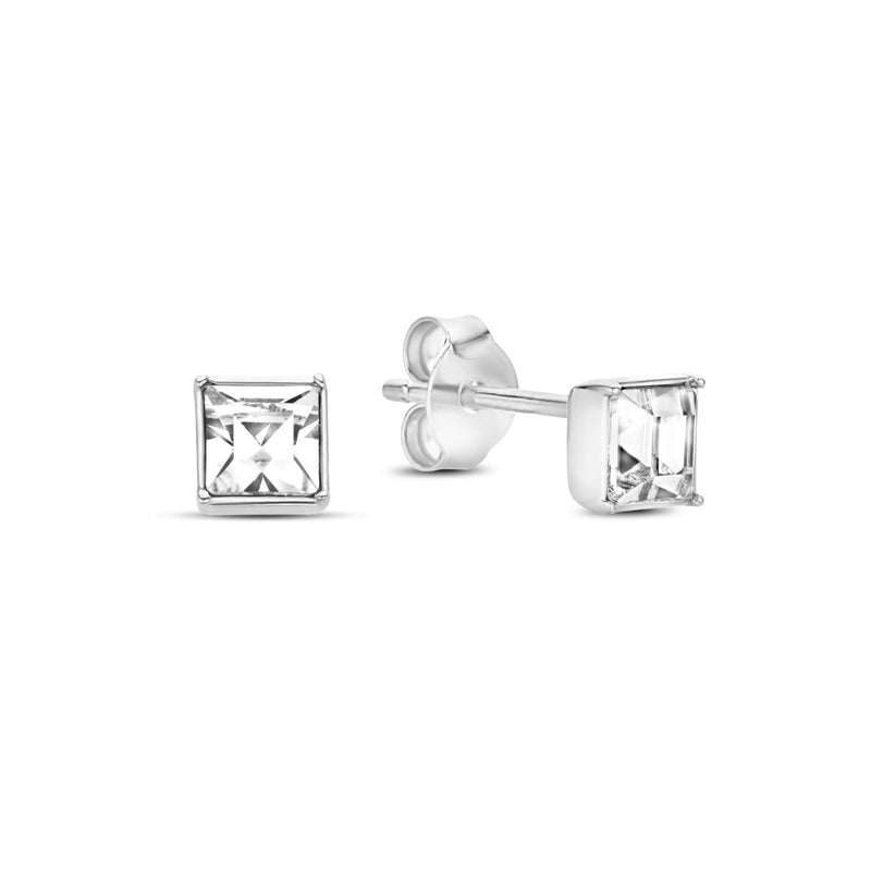 Parte Di Me Cento Luci Perla 925 sterling silver ear studs with preciosa crystal PDM36149-zoom-