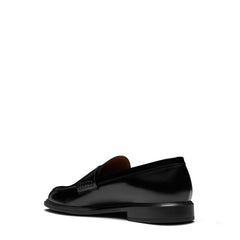 Isabel Bernard Vendôme Blandine black spazzolato leather loafers IB51015-601-37