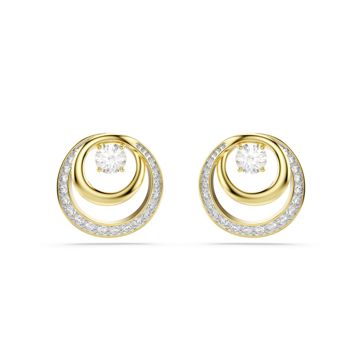 Swarovski Hyperbola Gold Plated Earrings 5740407