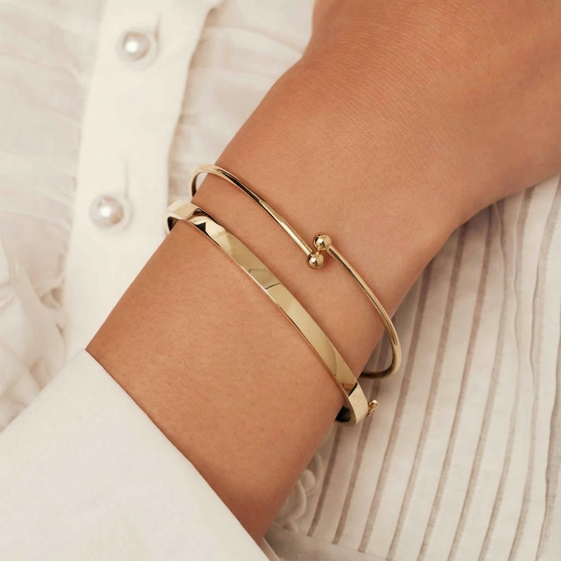 Isabel Bernard Monceau Mirell 14-Karat | Gold Bangle IB320135-zoom-