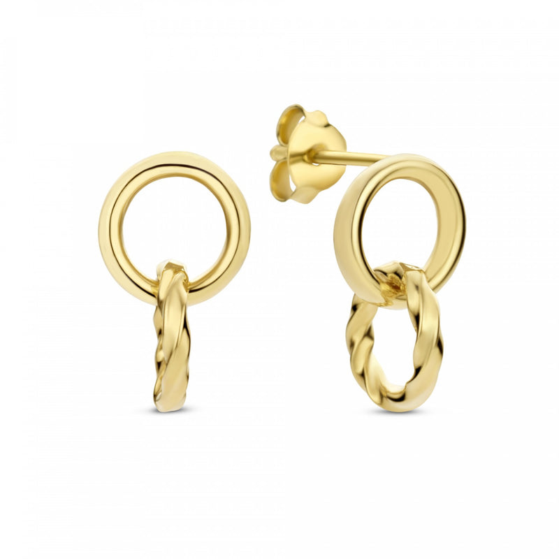 Isabel Bernard Cadeau D'Isabel 14 Karat | Gold Ohrringe Set IB90146-zoom-