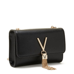 Valentino Bags Divina Black Crossbody Bag VBS1R403GNERO/GOLD