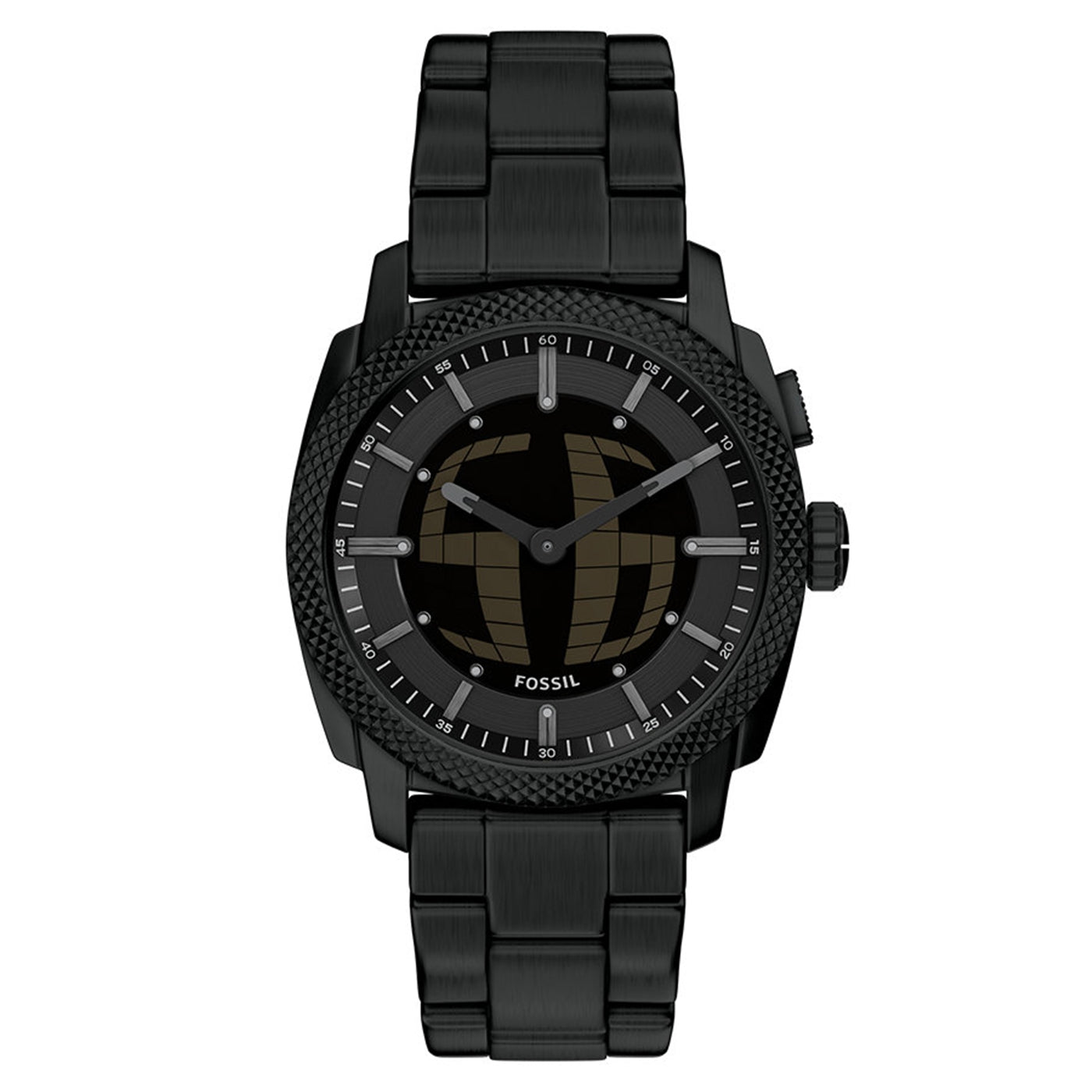 Fossil Machine Round Black Dial Watch FS6156