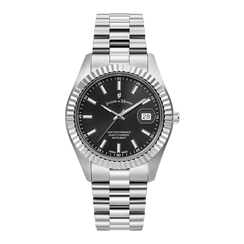 Jacques du Manoir Inspiration Business herren Uhr Silber JWN01702-zoom-