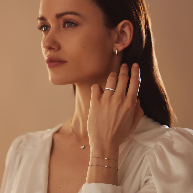 Isabel Bernard De la Paix Alfie 14 Karat | Weißgold Armband | Diamant 0.05 Karat | IBD320004-zoom-