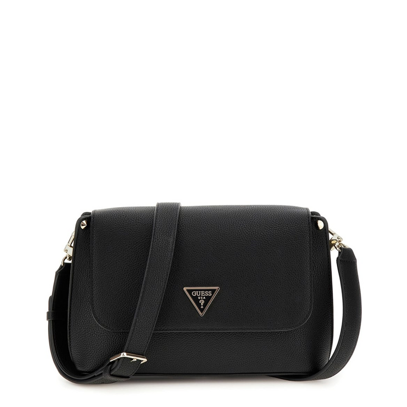 Guess Meridian II Black Flap Crossbody HWBG69-74200-BLA-zoom-
