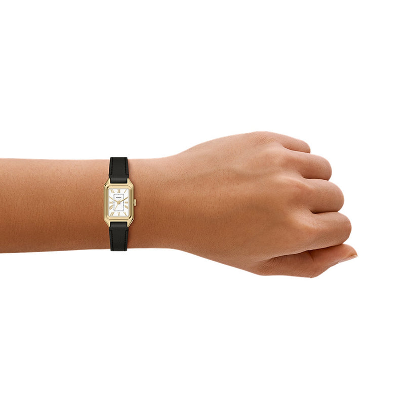Fossil Raquel Mini Rectangular White Dial Watch ES5470-zoom-