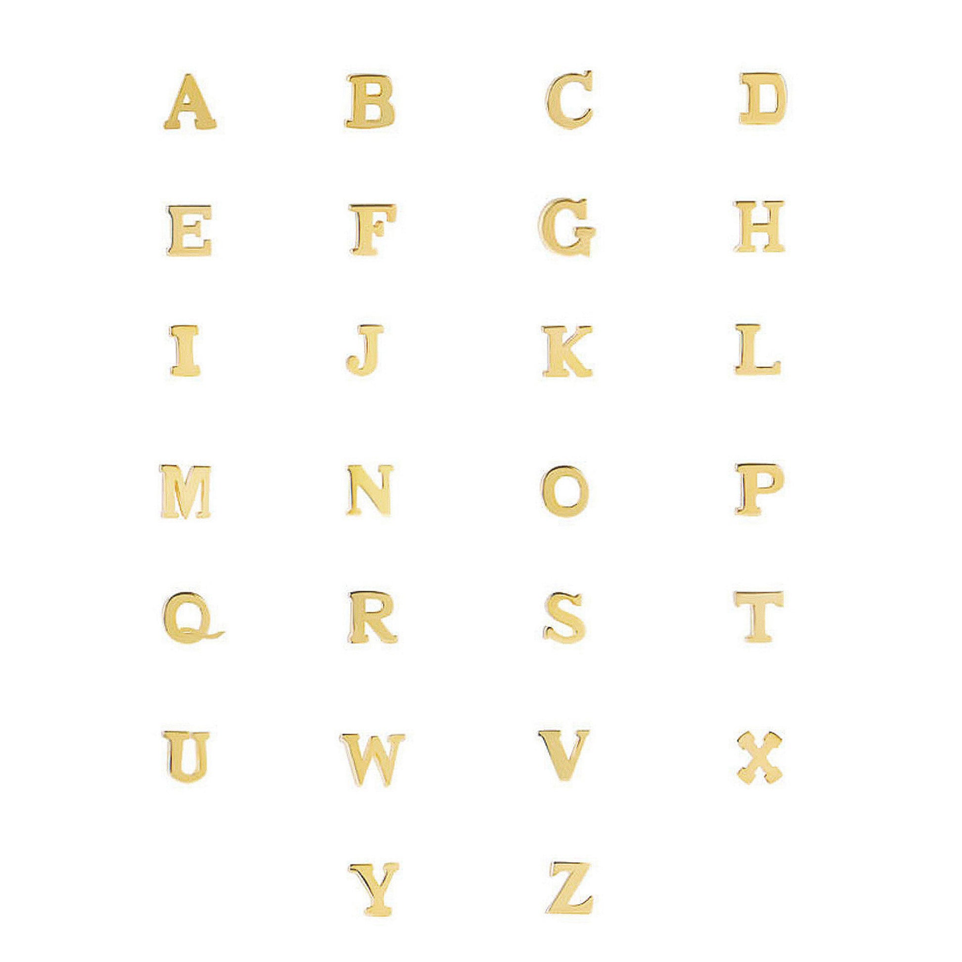 Isabel Bernard Le Marais Rachel 14 Carat Golden Initial Bracelet IB320101-A (Letter A)