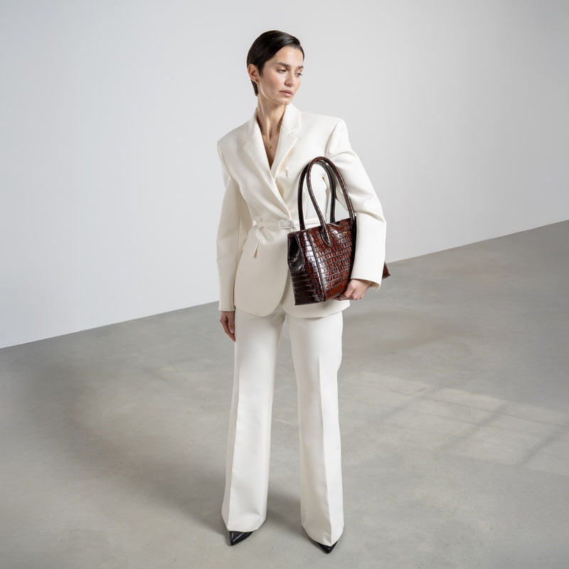 Isabel Bernard Honoré Cloe Midi Kroko Braun Kalbsleder Handtasche IB25082-230-zoom-