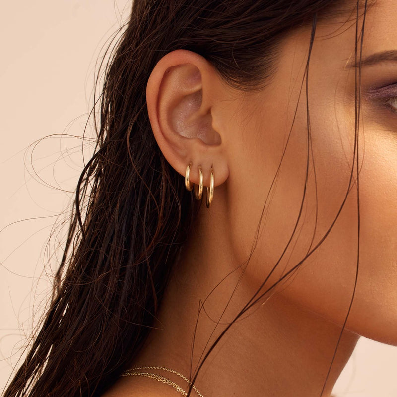 Beloro Jewels La Rinascente damen Creolen 375 Gold BO360064-zoom-