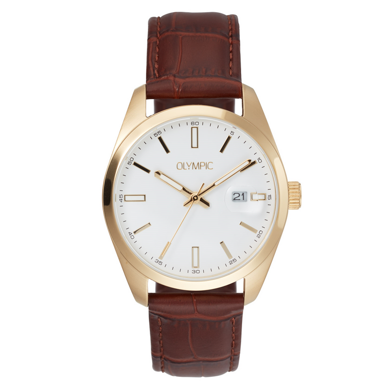 Olympic Louis Gold-coloured Men's Watch OL75HDL001-zoom-