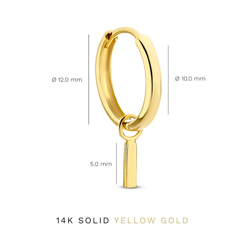 Isabel Bernard Monceau Josephine 14 Karat | Gold Reif-Ohrringe IB360152-zoom-