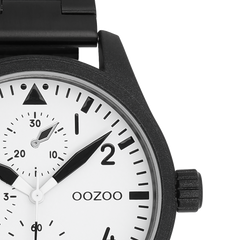 OOZOO Timepieces Black and White Men's Watch C11508