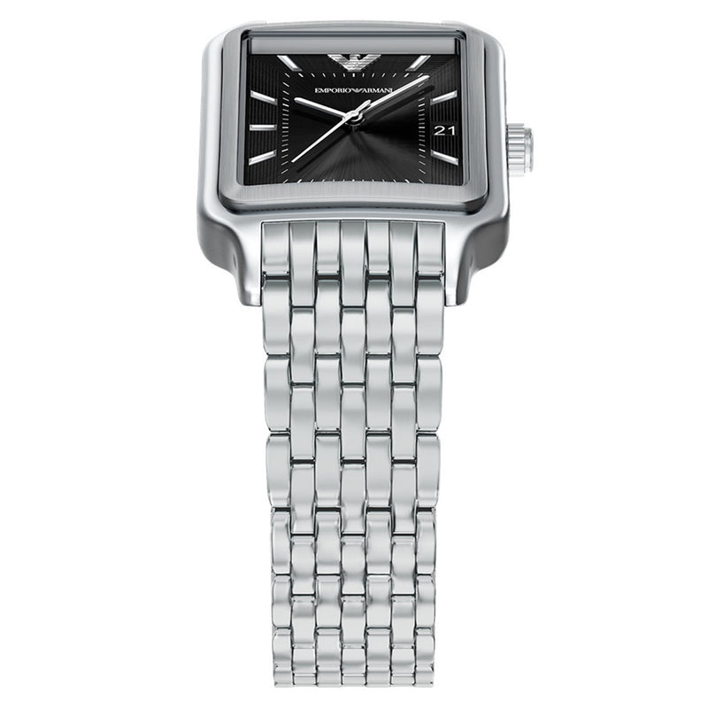 Emporio Armani Rectangular Black Dial Watch AR11755-zoom-