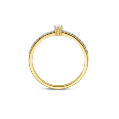 Isabel Bernard De la Paix Eloise 14 karat gold ring with diamond 0.10 carat IBD330043-48