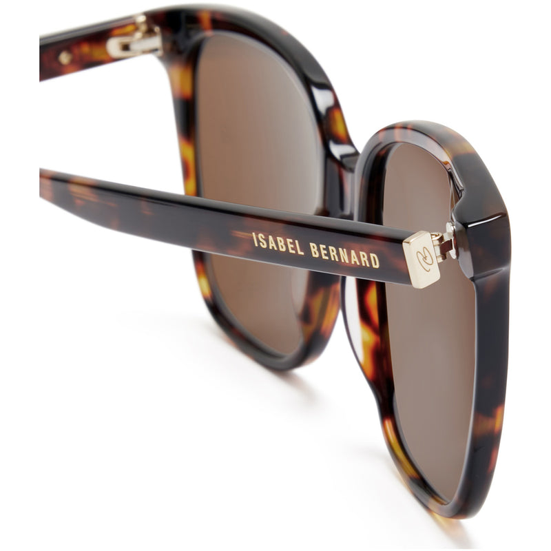 Isabel Bernard La Villette Raison Braun Tortoise Quadratisch Sonnenbrille IB400007-14-14-zoom-
