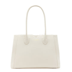 Isabel Bernard Honoré Cloe Crème Calfskin Leather Handbag IB25077