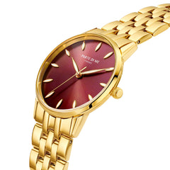 Parte Di Me Orologio round ladies watch gold coloured and dark brown PDM09047