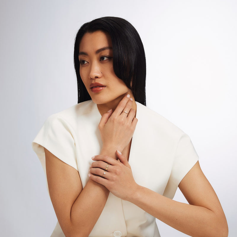 Isabel Bernard Rivoli Méline 14 Karat | Gold Trinity Ring IB330078-60-zoom-