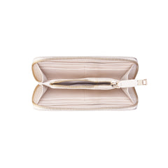 Isabel Bernard Honoré Léa Beige Calfskin Zip Wallet IB23012